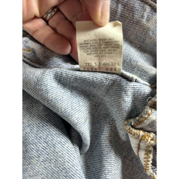 Levi's jean jacket trucker men's size XL Vintage worn in the late 1980's - Picture 11 of 11